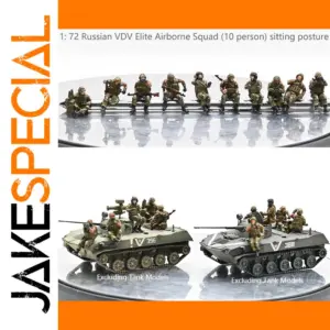 72 Russian VDV Elite Airborne Squad Miniatures Set
