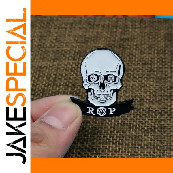 Dungeon Dice D20 Anime Brooch Pin Accessories