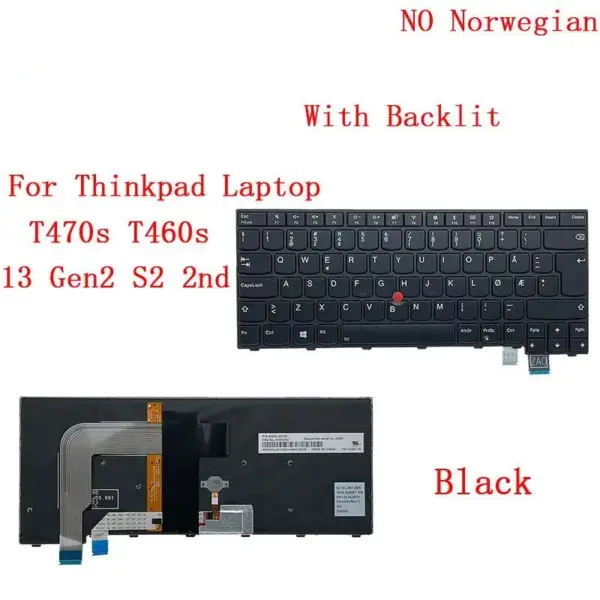 Backlit Keyboard for Lenovo ThinkPad T470s - Image 15