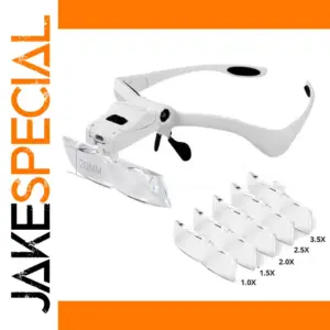 Headband LED Magnifier with 5 Lens Options