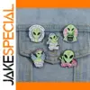 Green Alien Enamel Pin for Clothing and Accessories