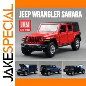 1/32 Jeep Wrangler Sahara Diecast SUV with Lights