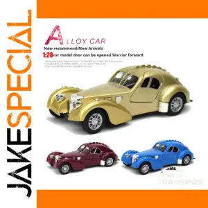 1:28 Bugatti Pull Back Diecast Car Model