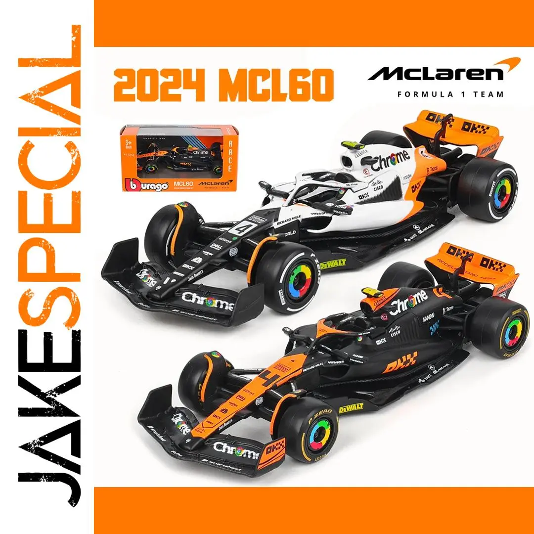Bburago 1:43 McLaren F1 2024 MCL60 Model 1 Bburago 1:43 McLaren F1 2024 MCL60 Model