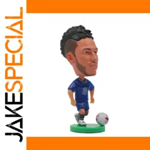 Bobblehead Soccer Player Figurine in Blue Jersey