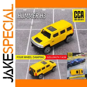 CCA 1:64 Yellow Hummer H3 Die-cast Model