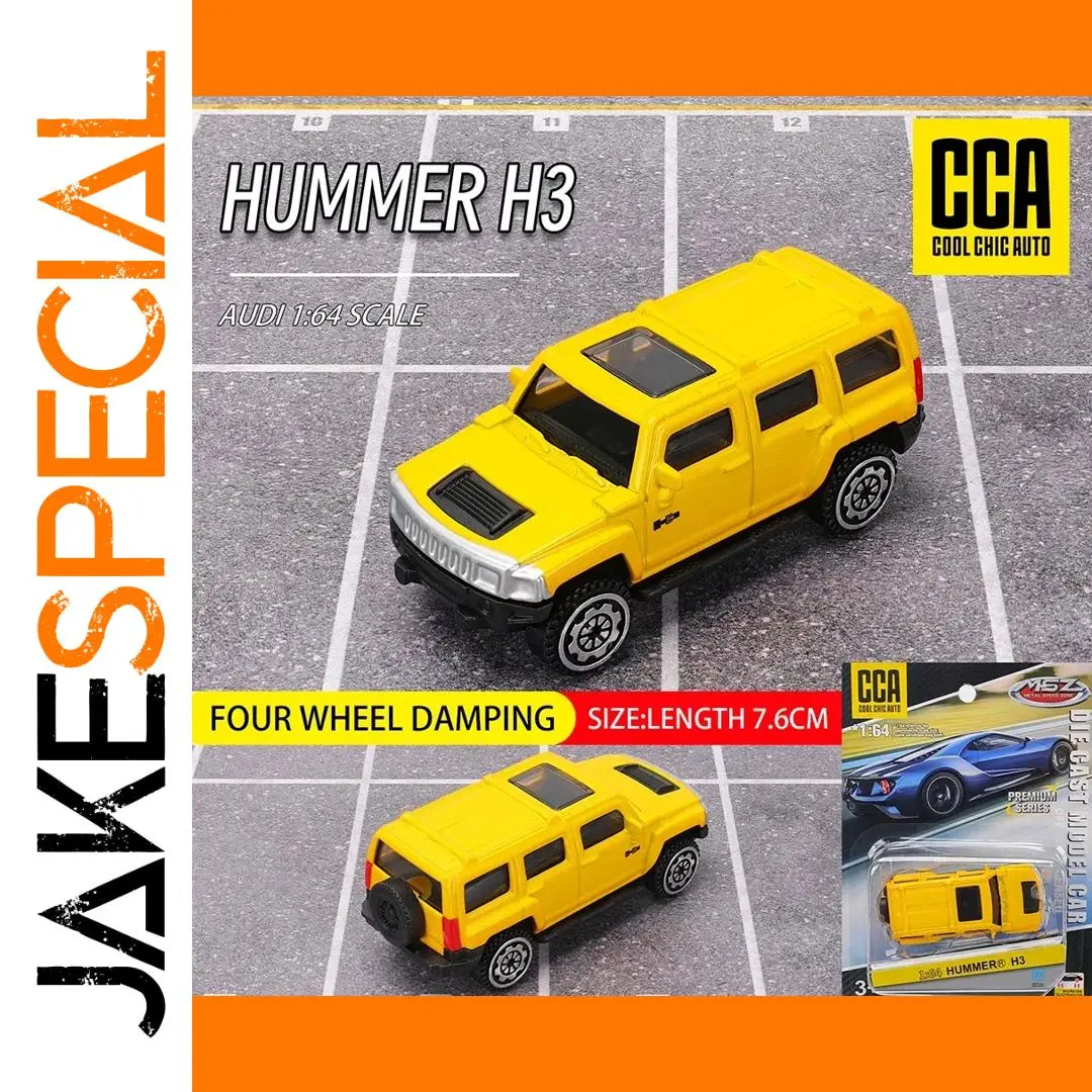 CCA 1:64 Yellow Hummer H3 Die-cast Model 1 CCA 1:64 Yellow Hummer H3 Die-cast Model