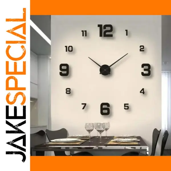 Frameless 16 Inch Acrylic Wall Clock Decor