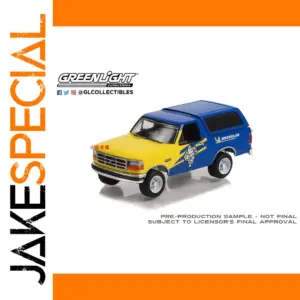 Die-Cast 1:64 Blue Yellow Pickup Truck