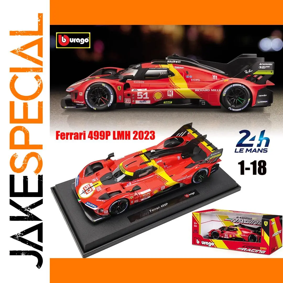 Bburago 1:18 Ferrari 499P Diecast Model 1 Bburago 1:18 Ferrari 499P Diecast Model