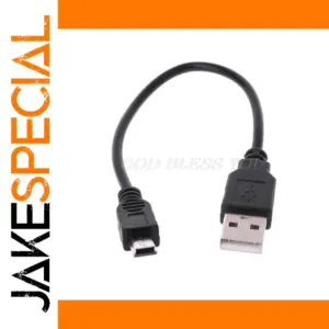 USB 2.0 A Male to Mini B 5-Pin Cable