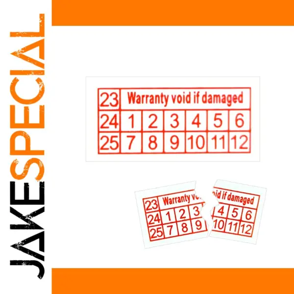 Warranty Void Fragile Label Stickers 250 Pcs