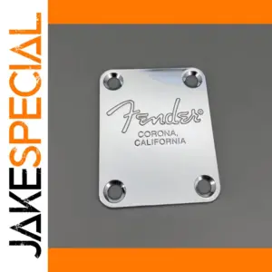 Chrome Fender Guitar Neck Plate