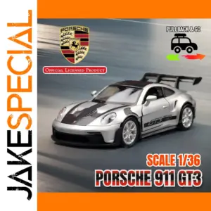 Porsche 911 GT3 Diecast Toy Car 1:36 Scale