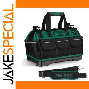 Multi-Pocket Tool Bag with Reinforced Base