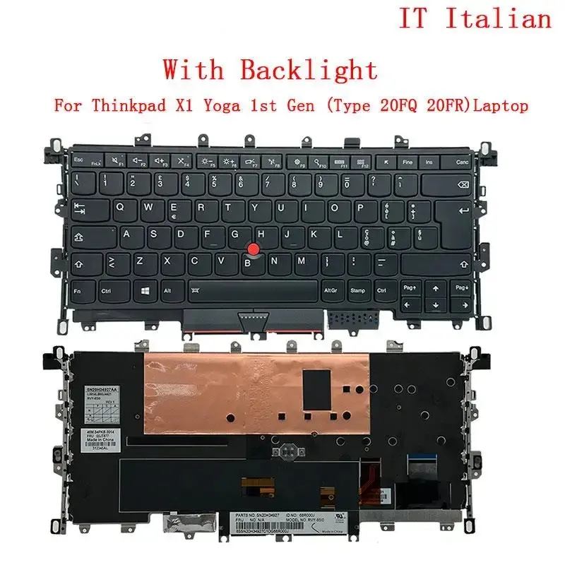 Backlit Keyboard for Lenovo X1 Yoga 1st Gen 7 Backlit Keyboard for Lenovo X1 Yoga 1st Gen - Image 7