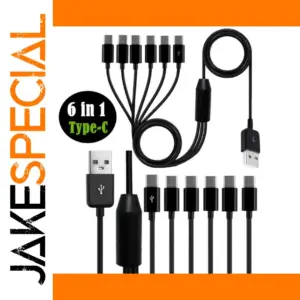 6-in-1 USB Type-C Splitter Charging Cable