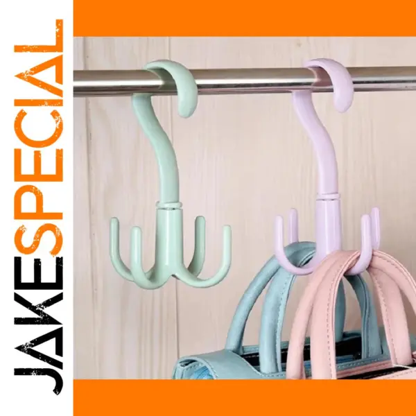 Space Saving Rotated Hanger Hooks for Closet