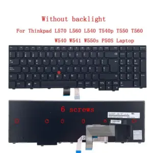 Spanish Backlit Keyboard for Lenovo Thinkpad P50S 16 55835d0b no logo
