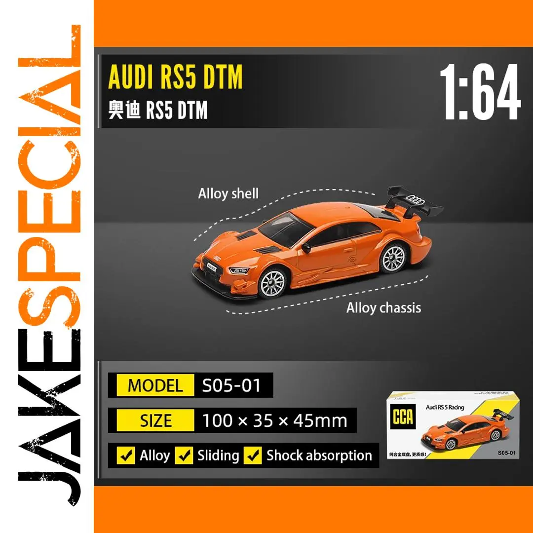 1:64 Audi RS5 DTM Model Car in Orange 1 1:64 Audi RS5 DTM Model Car in Orange