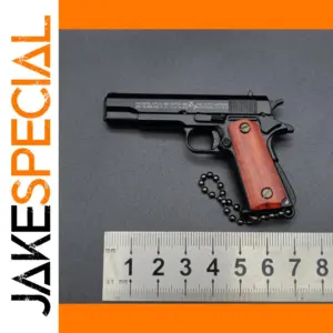 Mini Metal Toy Gun Keychain Desert Eagle 1911