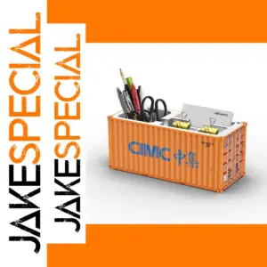 CIMC Shipping Container Desk Organizer in Orange