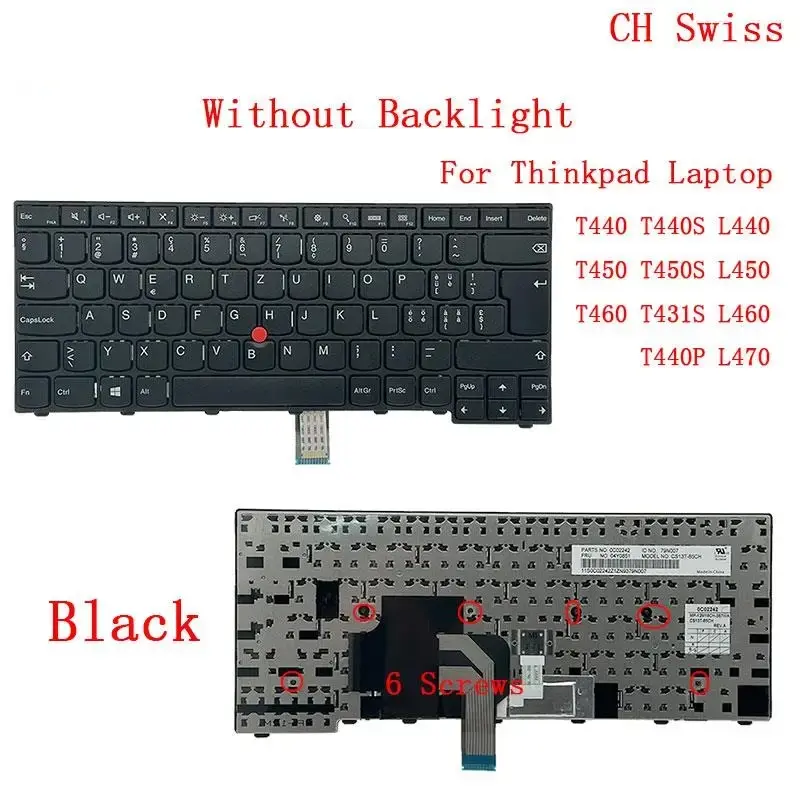 CH Swiss Keyboard for Lenovo T460/T450 10 CH Swiss Keyboard for Lenovo T460/T450 - Image 10