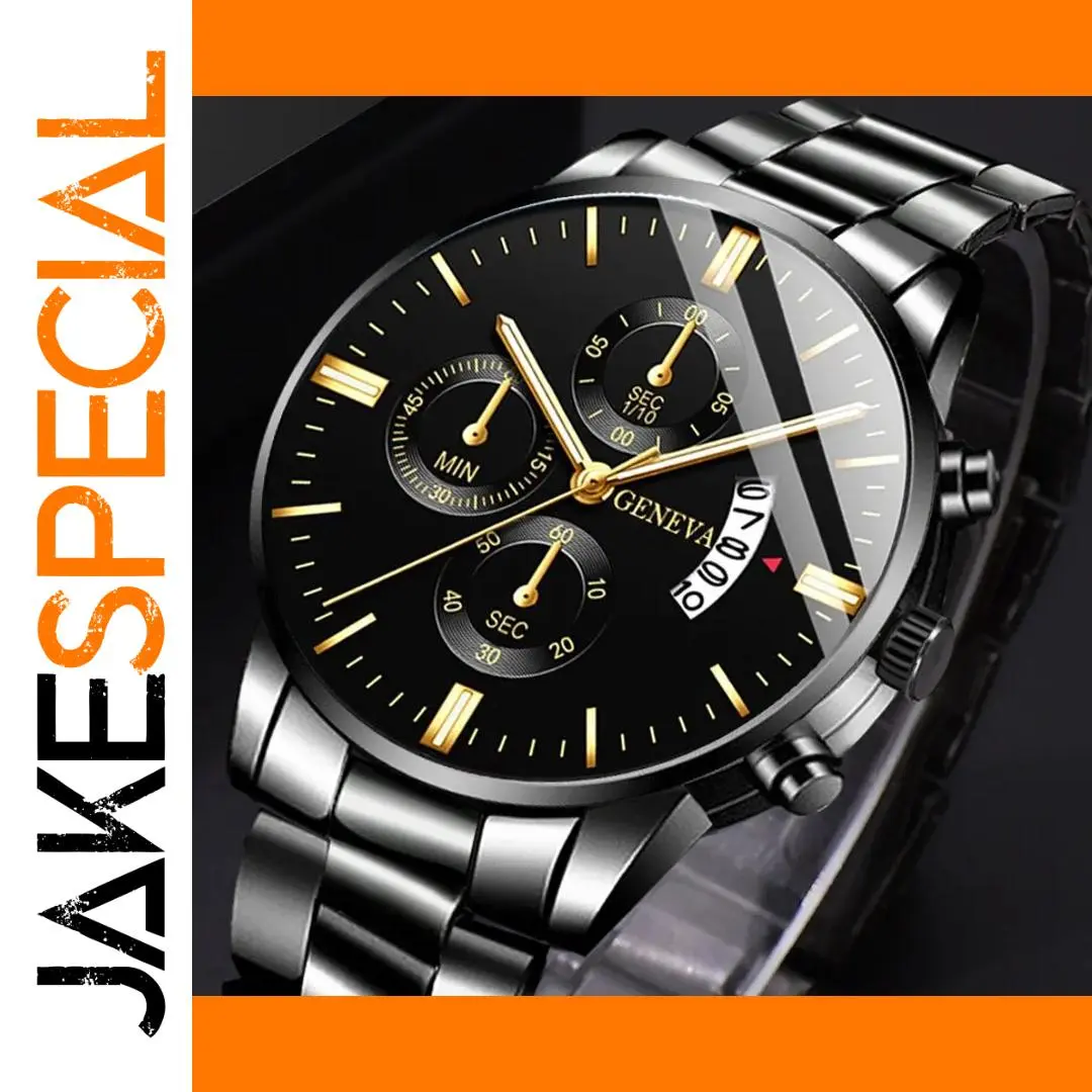 Men's Luxury Quartz Stainless Steel Watch JS-FMSSWCQWMB 1 Men's Luxury Quartz Stainless Steel Watch JS-FMSSWCQWMB