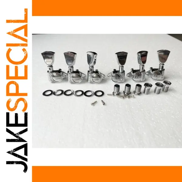 Chrome Guitar Tuning Pegs Set 3R3L