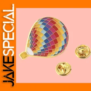 Young Forever Hot Air Balloon Enamel Brooch Pins