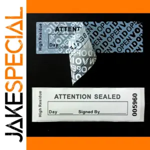 White Tamper Proof Void Seal Labels 500 pcs