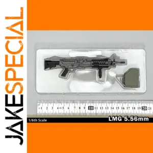 1/6 Scale Light Machine Gun Model with Ammo Box