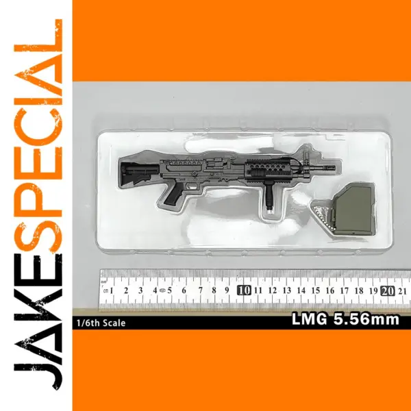 1/6 Scale Light Machine Gun Model with Ammo Box