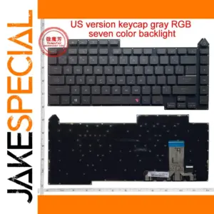 US Backlit Keyboard for Asus Rog Strix G15 G513RW