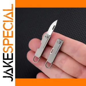 Titanium Alloy Mini Folding Knife Keychain