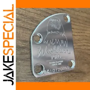 Washburn PRO Metal Guitar Neck Plate with Eagle