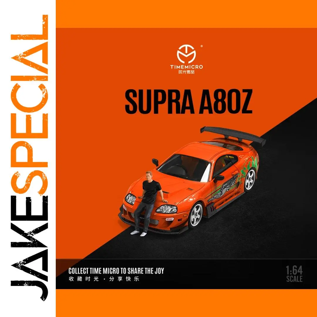 TIME MICRO 1:64 Supra A80z Orange Model Car 1 TIME MICRO 1:64 Supra A80z Orange Model Car