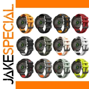 Silicone Strap with Steel Buckle for Garmin Fenix