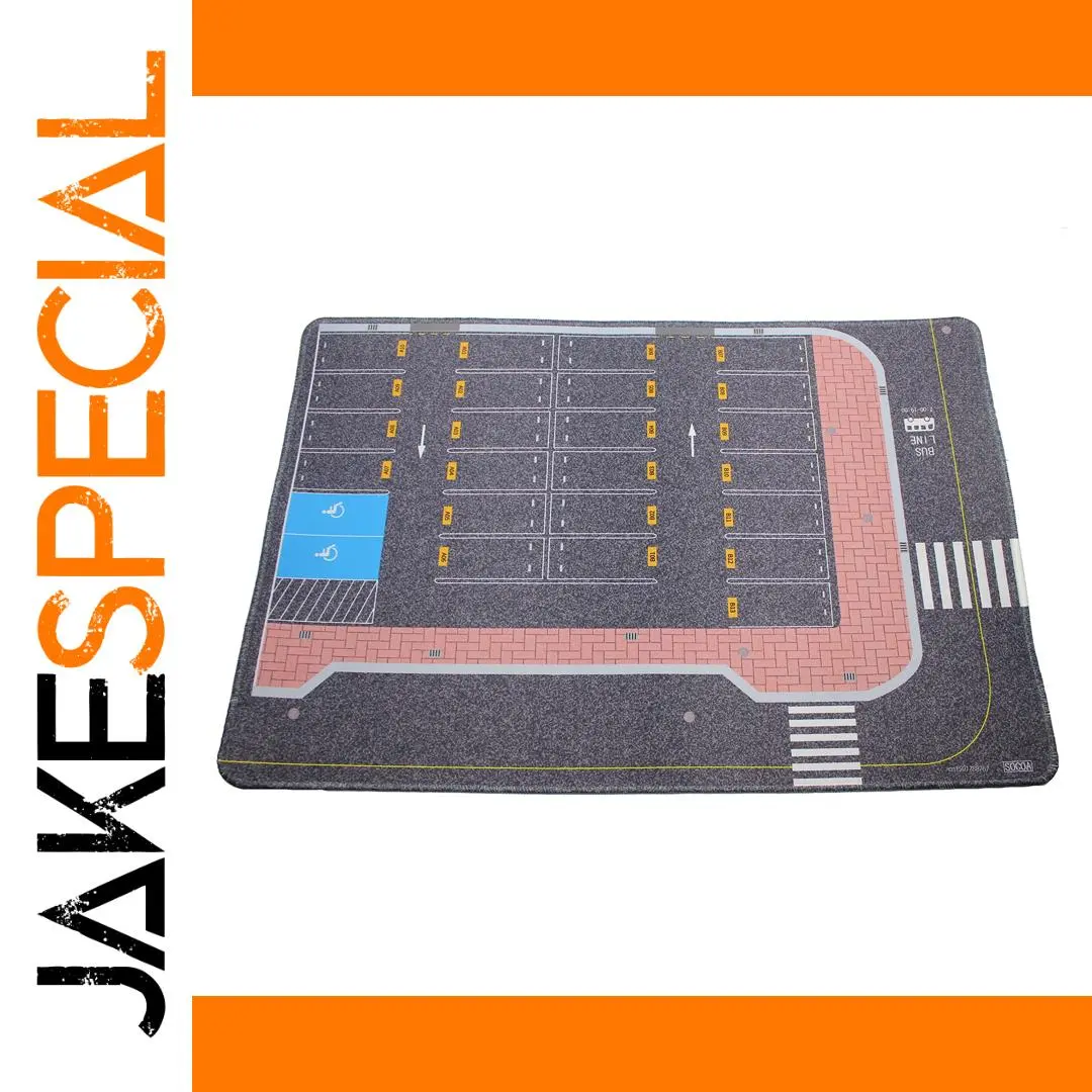 1:64 Scale Parking Lot Toy Mat by SOCOA 1 1:64 Scale Parking Lot Toy Mat by SOCOA