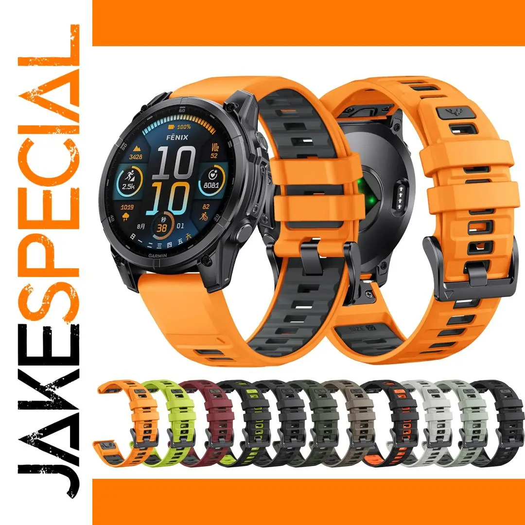 Fenix 8 Silicone Watch Band for Garmin 47mm 51mm 1 Fenix 8 Silicone Watch Band for Garmin 47mm 51mm