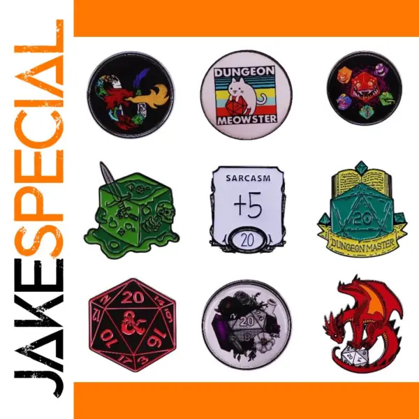 Fun Card Game Enamel Pins for Collectors