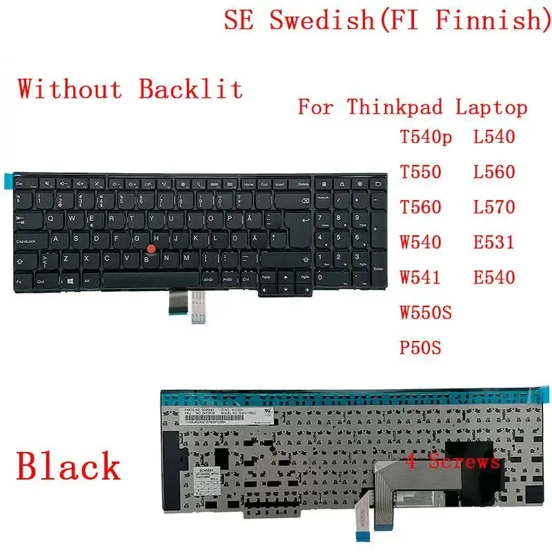 SE Swedish Finnish Keyboard for Lenovo ThinkPad 8 SE Swedish Finnish Keyboard for Lenovo ThinkPad - Image 8