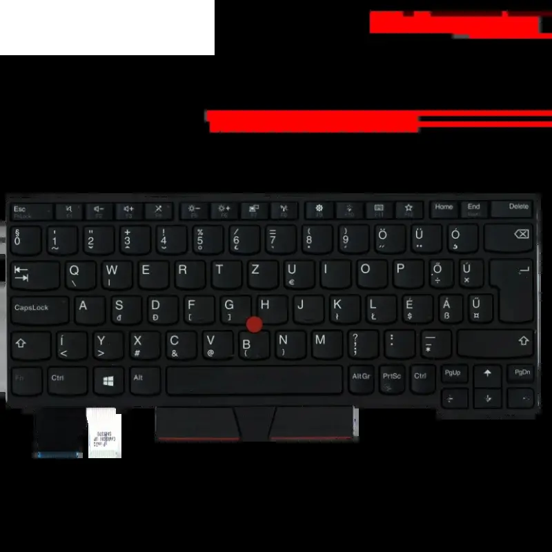 UK SPA FR Black Keyboard for Lenovo ThinkPad 14 UK SPA FR Black Keyboard for Lenovo ThinkPad - Image 14