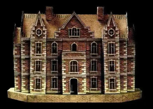 3D Haunted House Paper Model DIY Kit - Image 2