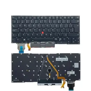 Backlit Spanish Keyboard for Lenovo ThinkPad X1 Yoga 19 5c2170e3 no logo