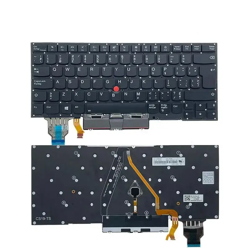 Backlit Spanish Keyboard for Lenovo ThinkPad X1 Yoga 3 Backlit Spanish Keyboard for Lenovo ThinkPad X1 Yoga - Image 3