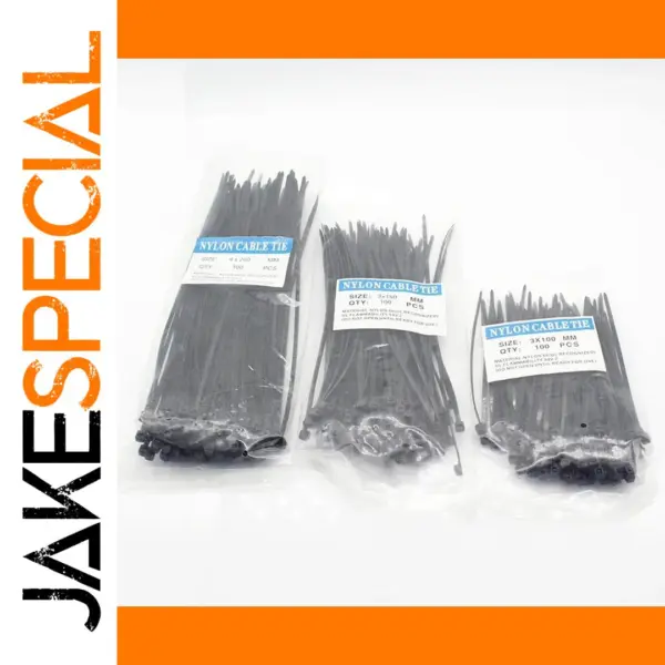 300 Pcs Nylon Self-Locking Cable Zip Ties