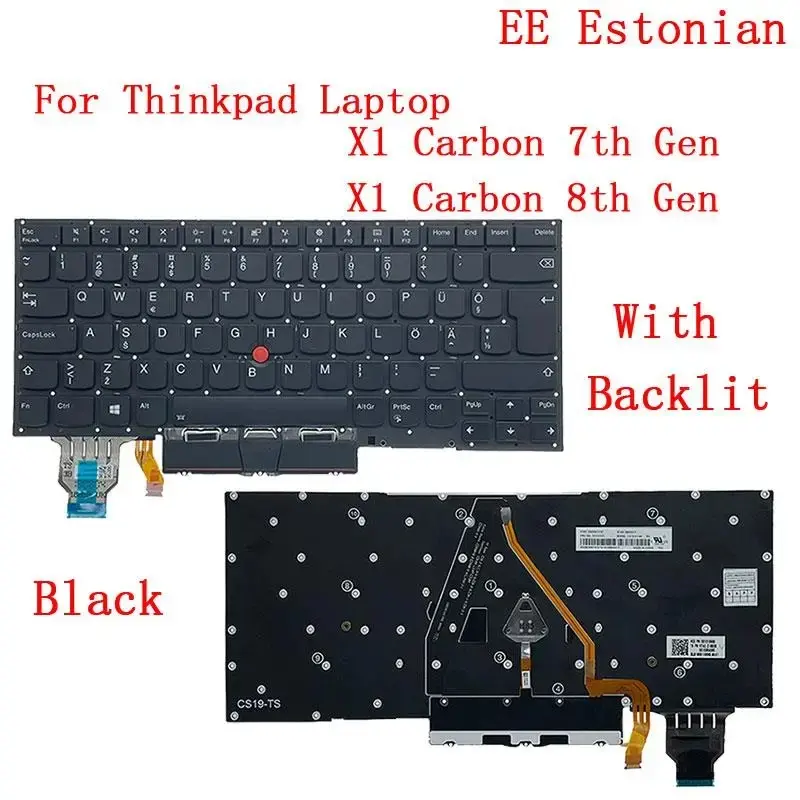 Backlit Keyboard for Lenovo ThinkPad X1 Carbon 7th-8th Gen 13 Backlit Keyboard for Lenovo ThinkPad X1 Carbon 7th-8th Gen - Image 13