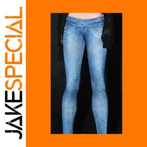 1/6 Scale Denim-Look Leggings for Dolls