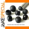 Black Hemispherical Plastic Cap Set 16-32mm